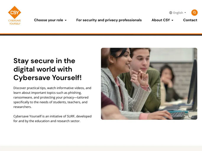 Screenshot van Cybersave Yourself