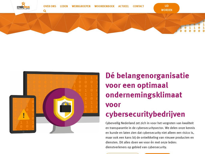 Screenshot van Cyberveilig Nederland