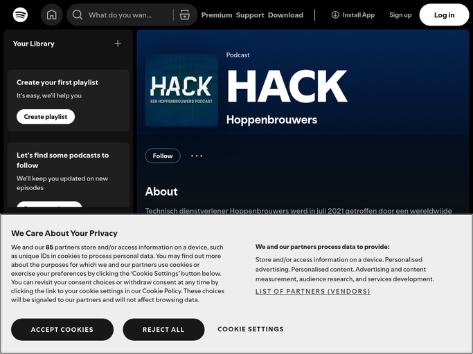 Screenshot van HACK: Een Hoppenbrouwers Podcast