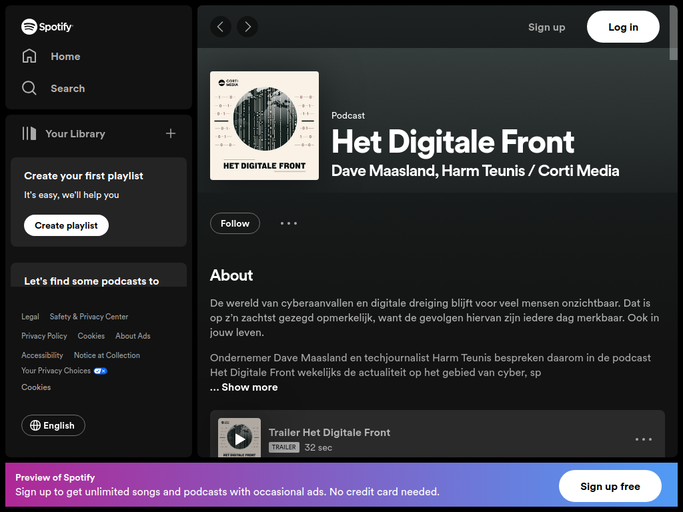 Screenshot van Het Digitale Front