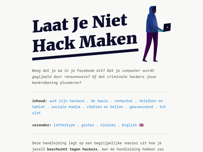 Screenshot van Laat Je Niet Hack Maken