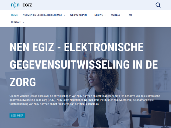 Screenshot van NEN EGIZ