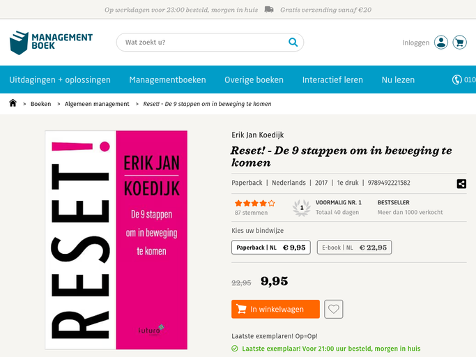 Screenshot van Reset! - De 9 stappen om in beweging te komen