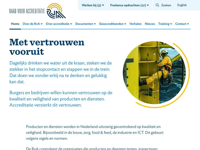 Screenshot van RvA