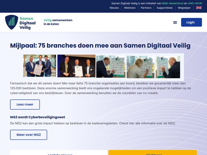 Screenshot van Samen Digitaal Veilig