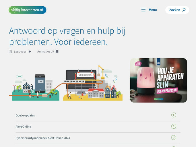 Screenshot van Veilig Internetten