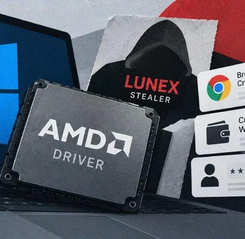 Lunex Stealer misbruikt AMD-driver om beveiliging uit te schakelen en browsergegevens te stelen